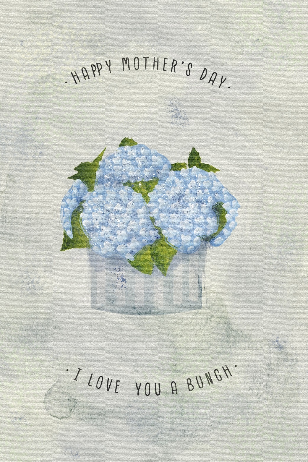Love You A Bunch Hydrangeas  ecard