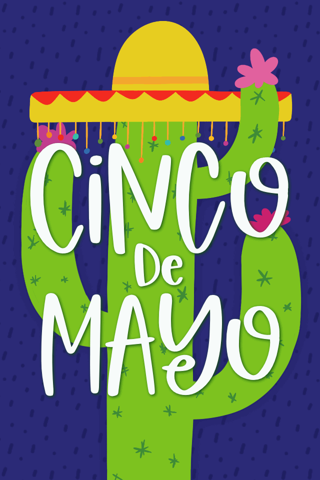 Cinco De Mayo Cactus In Hat ecard
