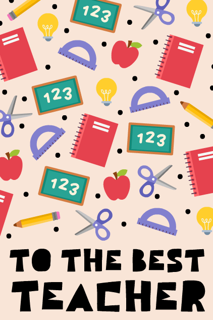 To The Best Teacher ecard