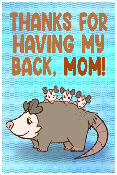 Thanks For Having My Back ecard