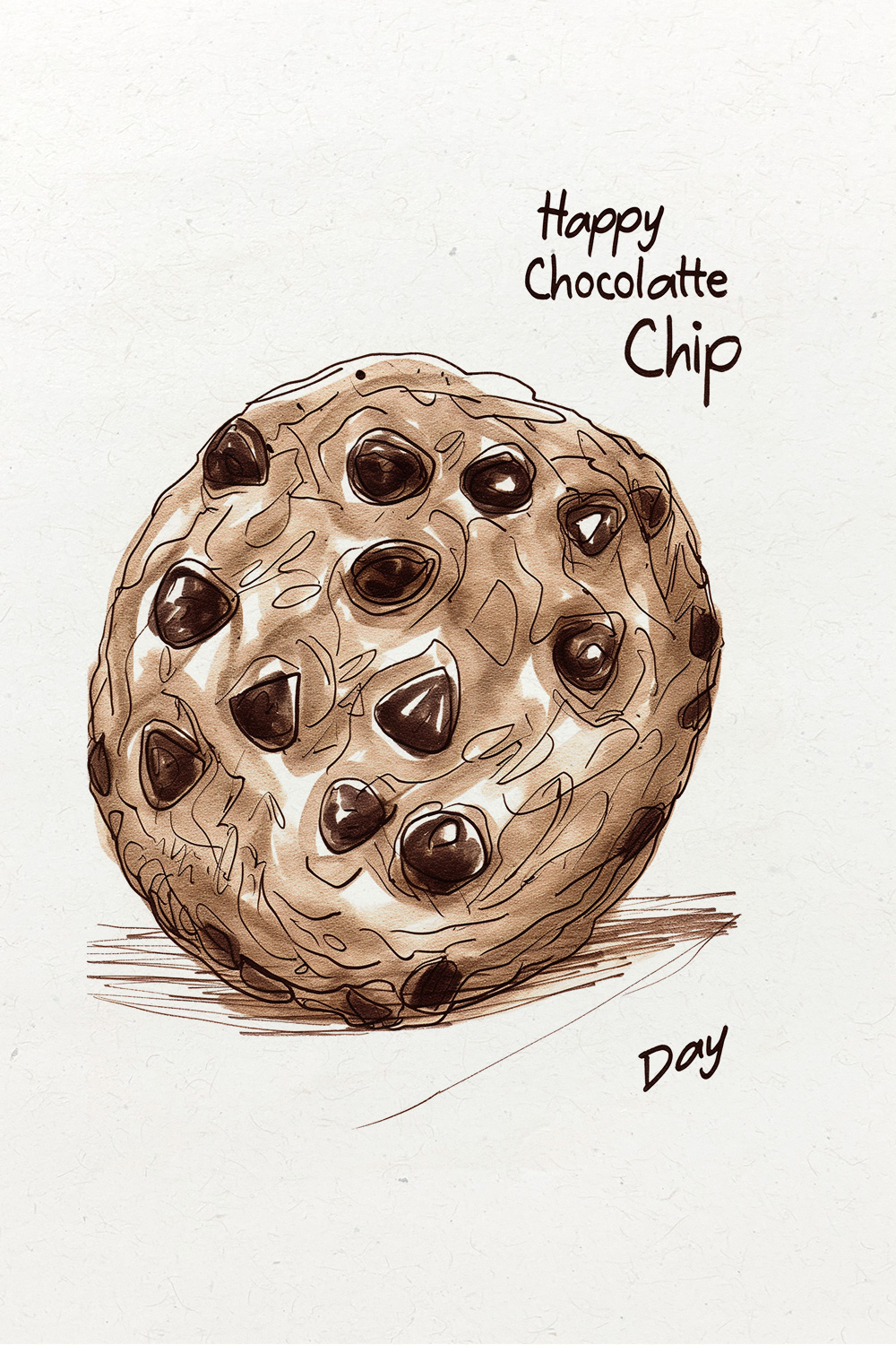 Chocolate Chip Sketch ecard