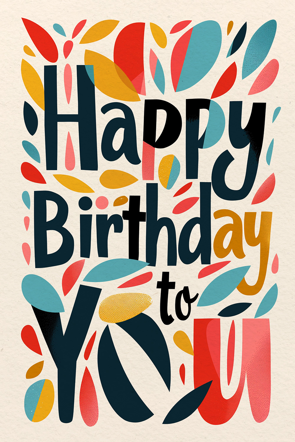 Abstract Happy Birthday To You ecard