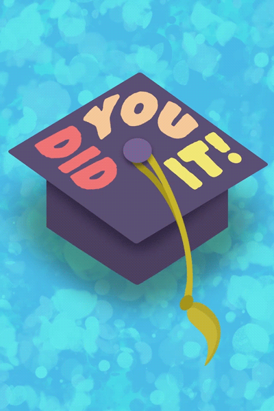 You Did It Cap ecard