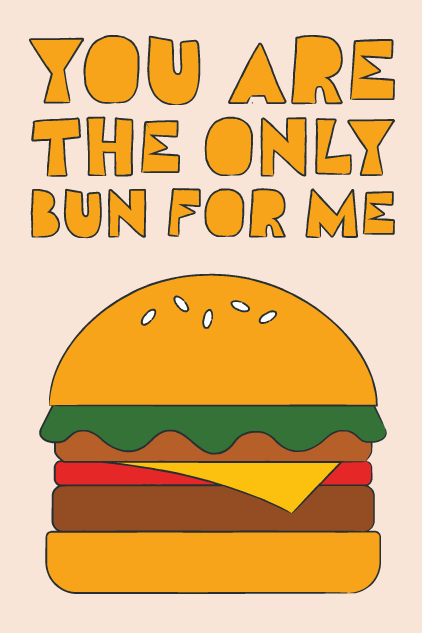 Only Bun For Me ecard