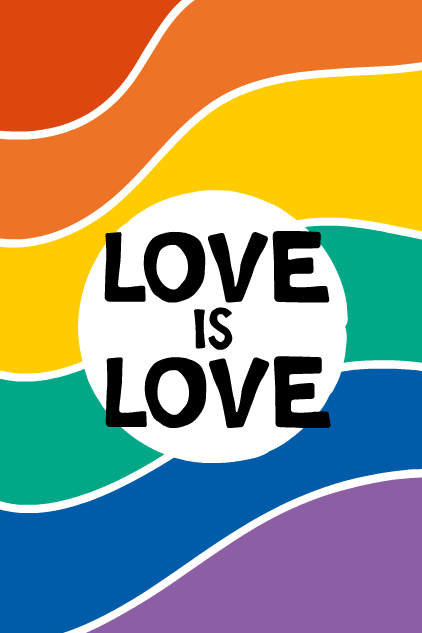 Love Is Love Stripes ecard