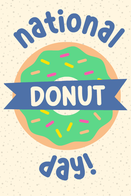Green Donut ecard