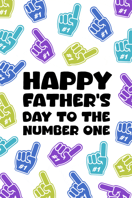 The Number 1 Dad ecard