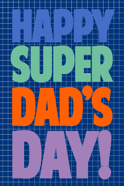 Happy Super Dad's Day ecard