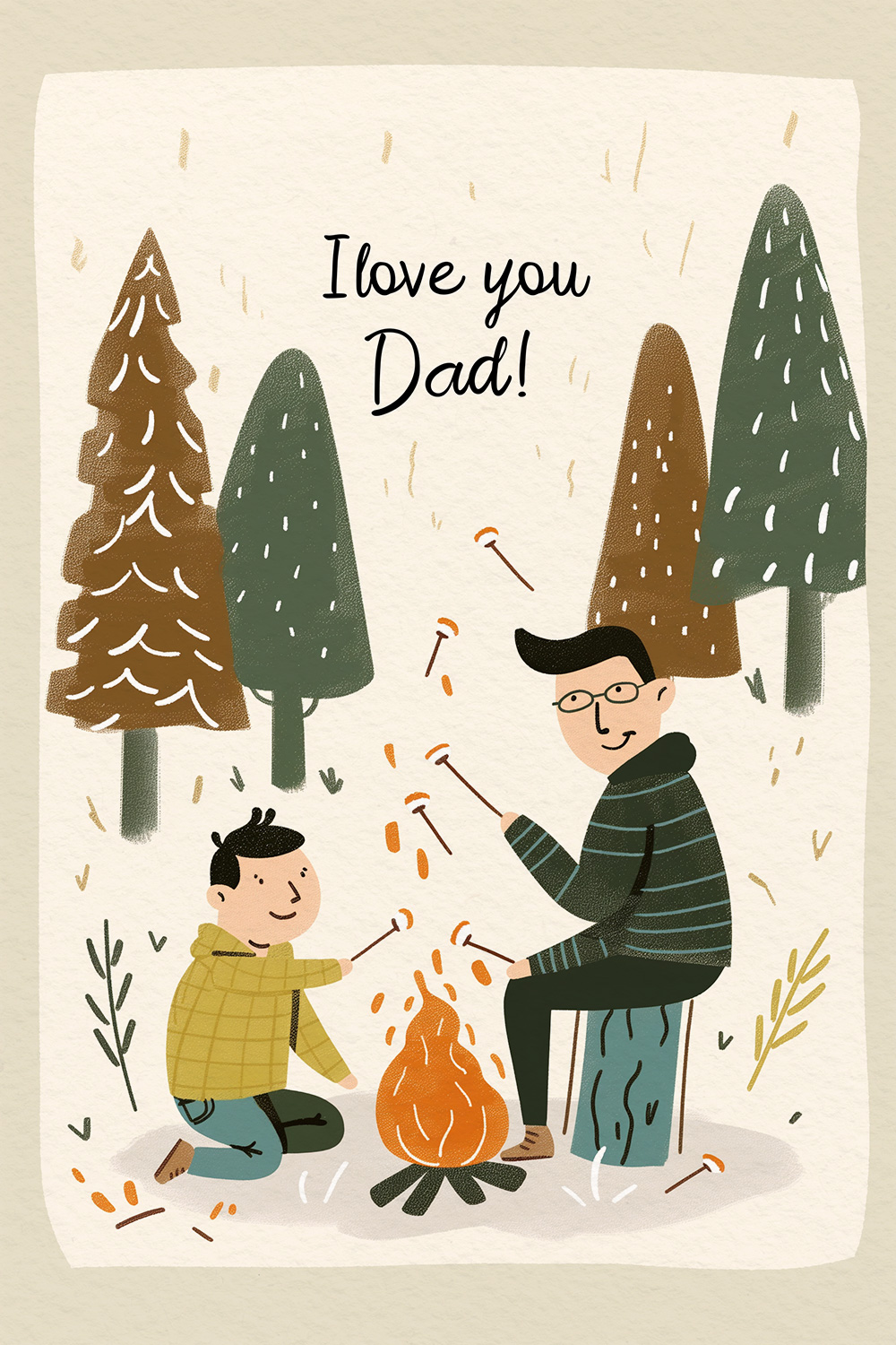 I Love You Dad Camping ecard