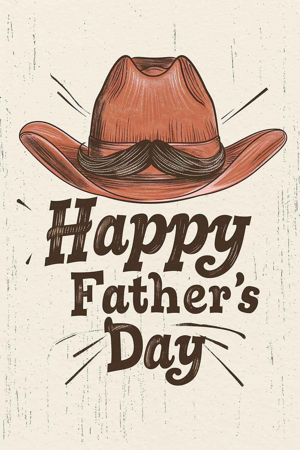 Father's Day Cowboy Hat ecard