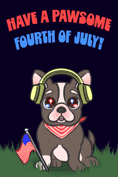 Pawesome Fourth Of July ecard