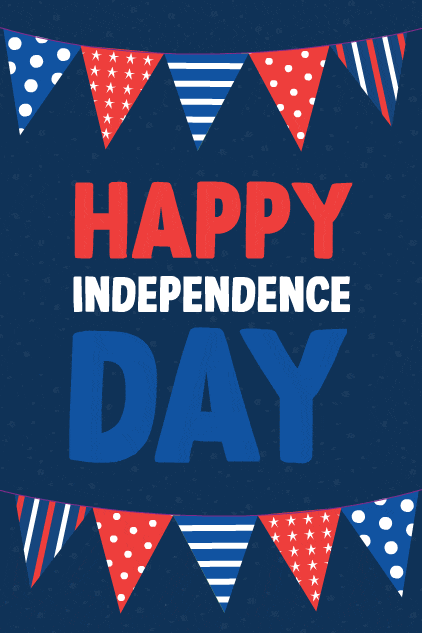 Independence Day Flags ecard