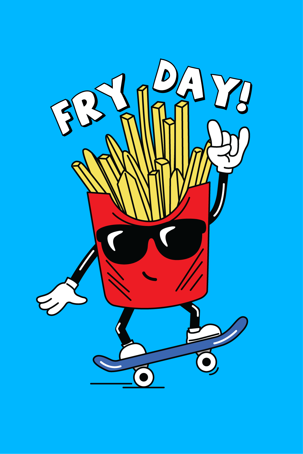 Fry Day Skateboard ecard