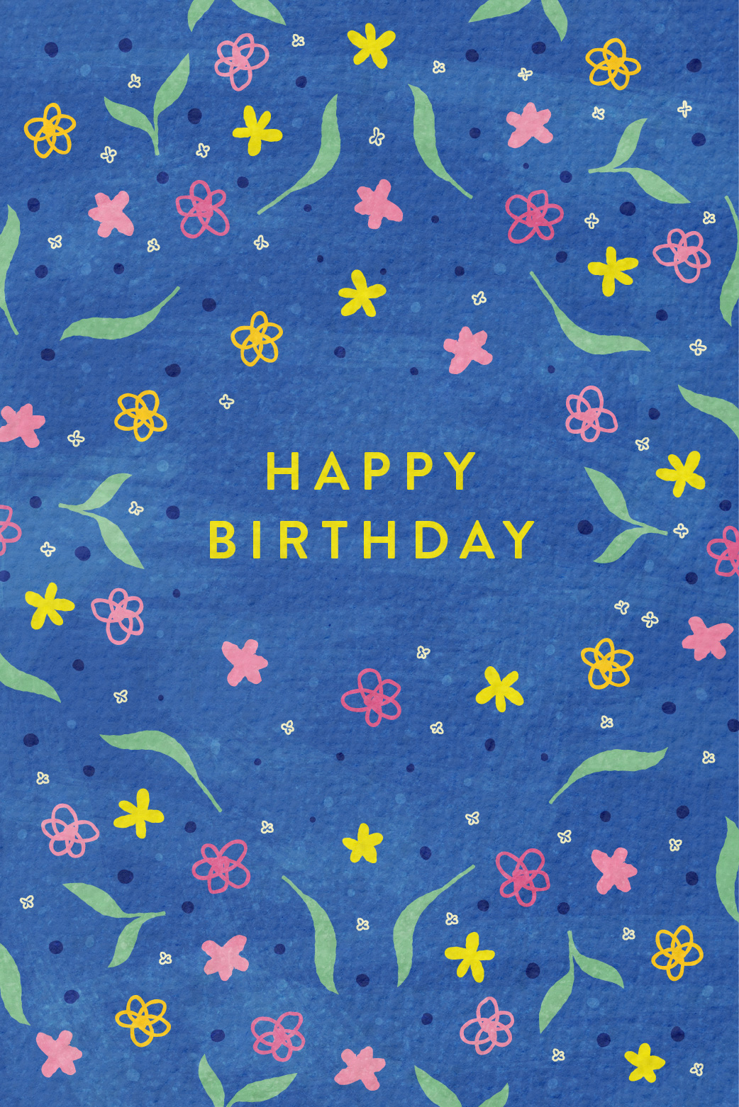 Birthday Small Floral ecard