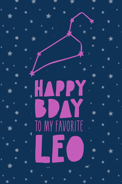 Leo Stars ecard