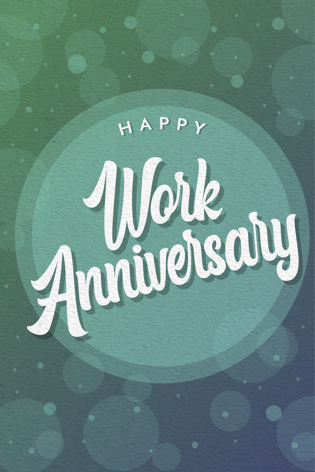 Work Anniversary Blue ecard
