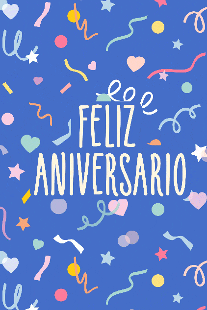 Confetti Anniversary ecard