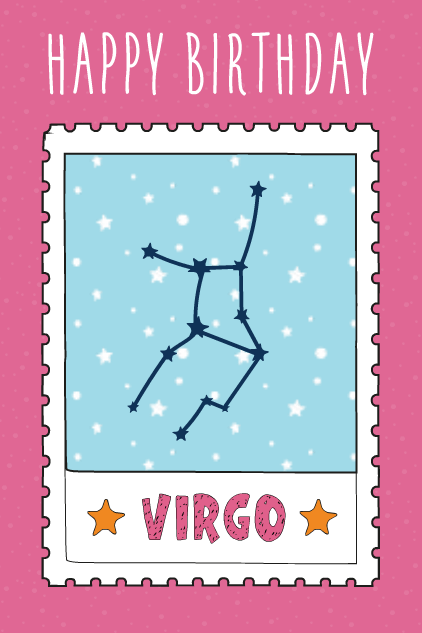 Virgo Stamp ecard