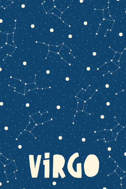 Virgo Star Pattern ecard