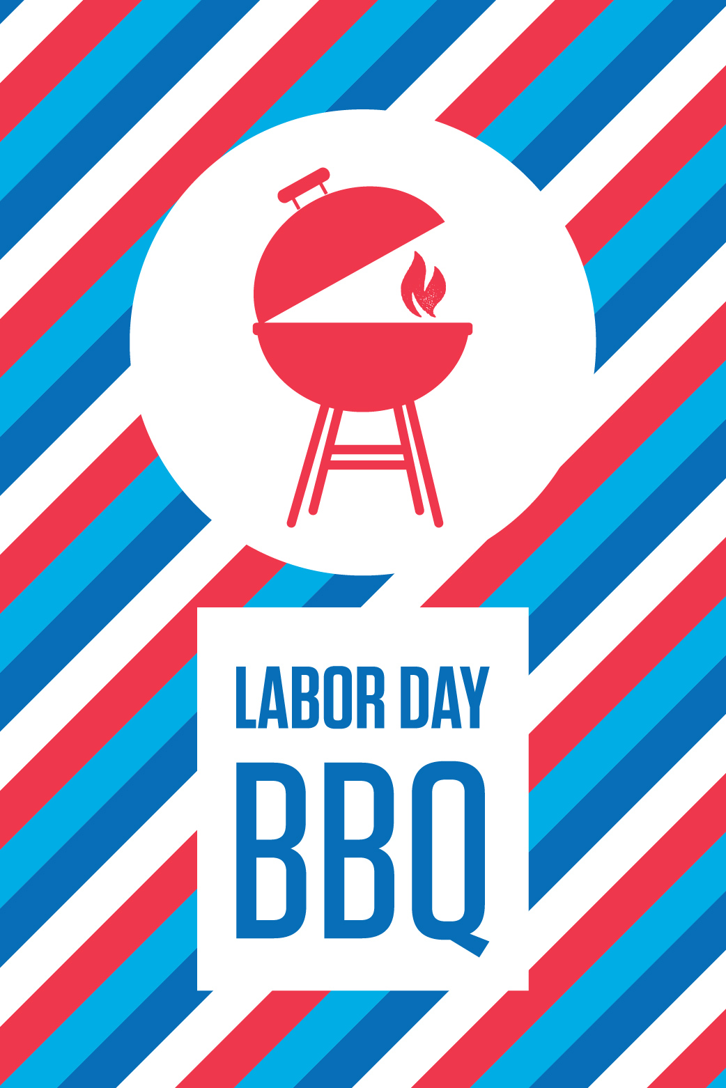 Stripes Labor Day BBQ ecard