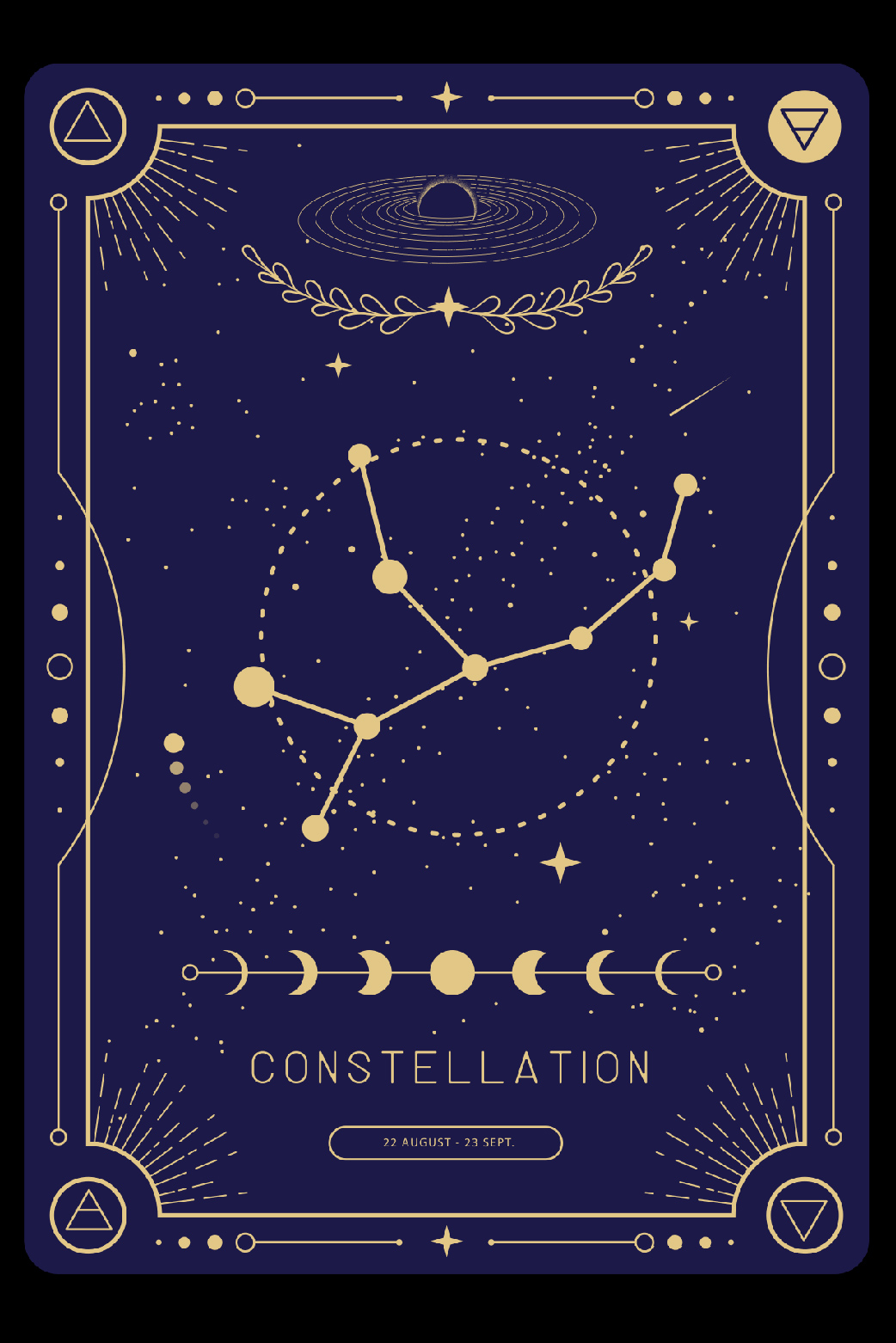 Constellation Virgo ecard