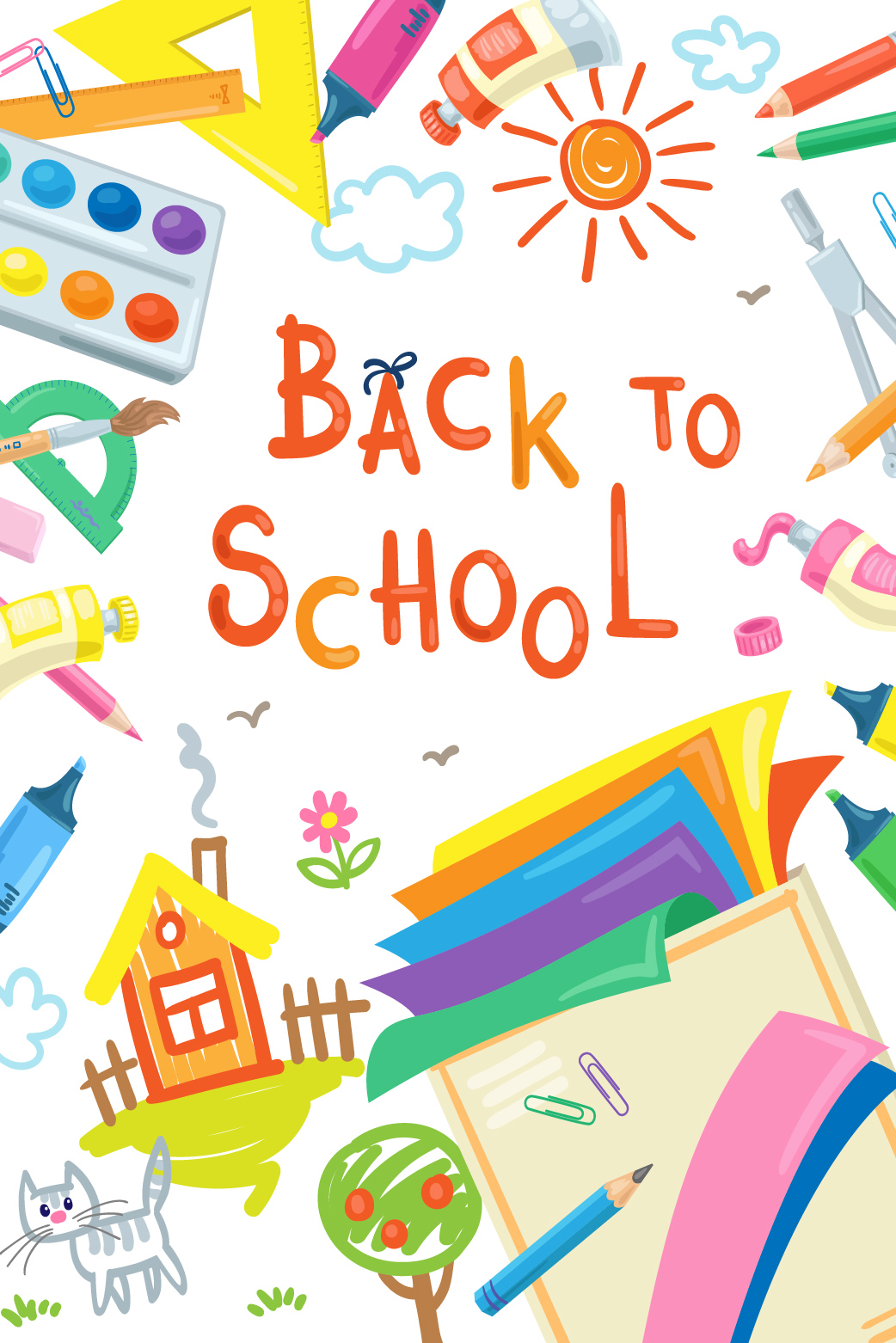 Back To School Collage  ecard
