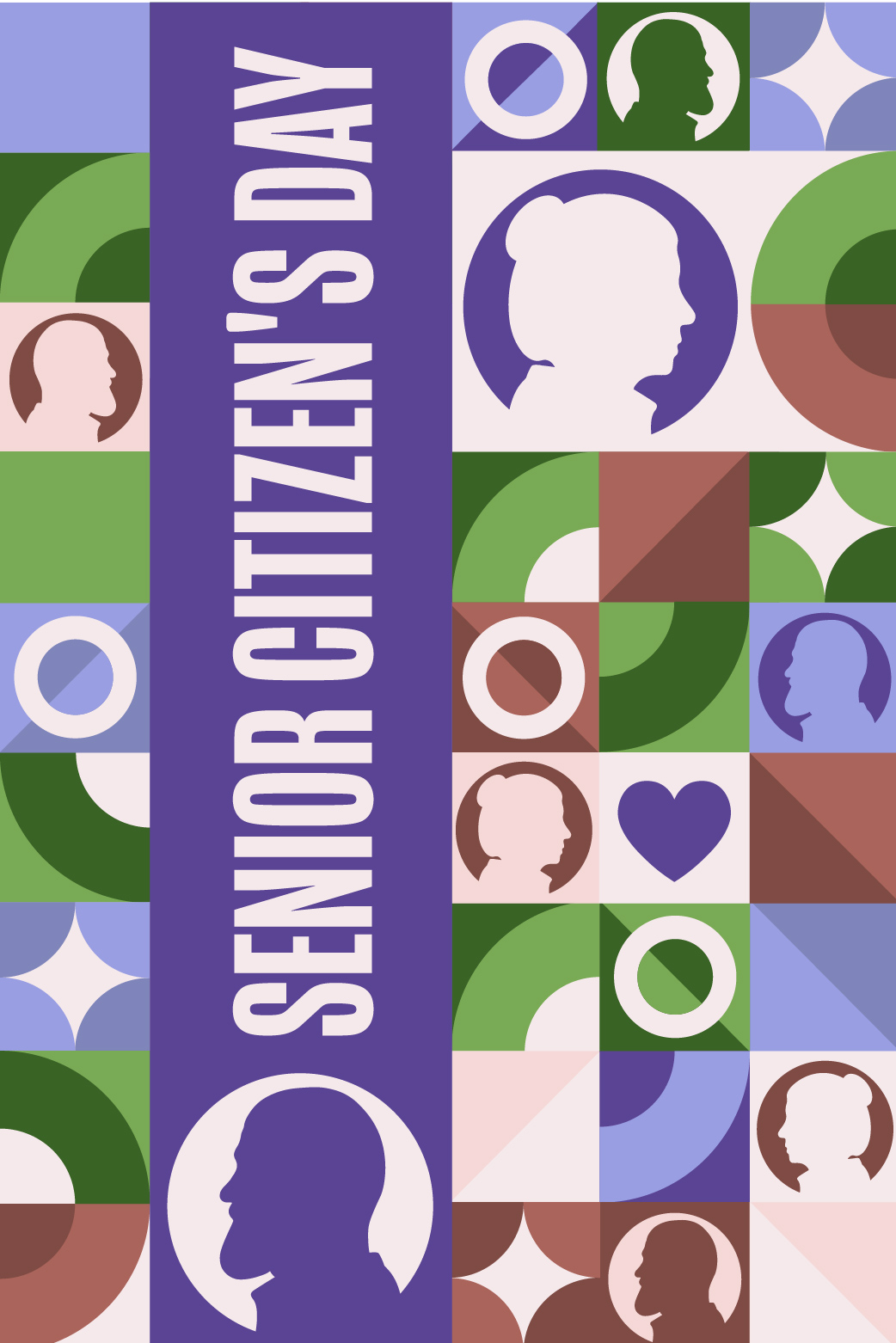 Senior Citizens Day Squares  ecard