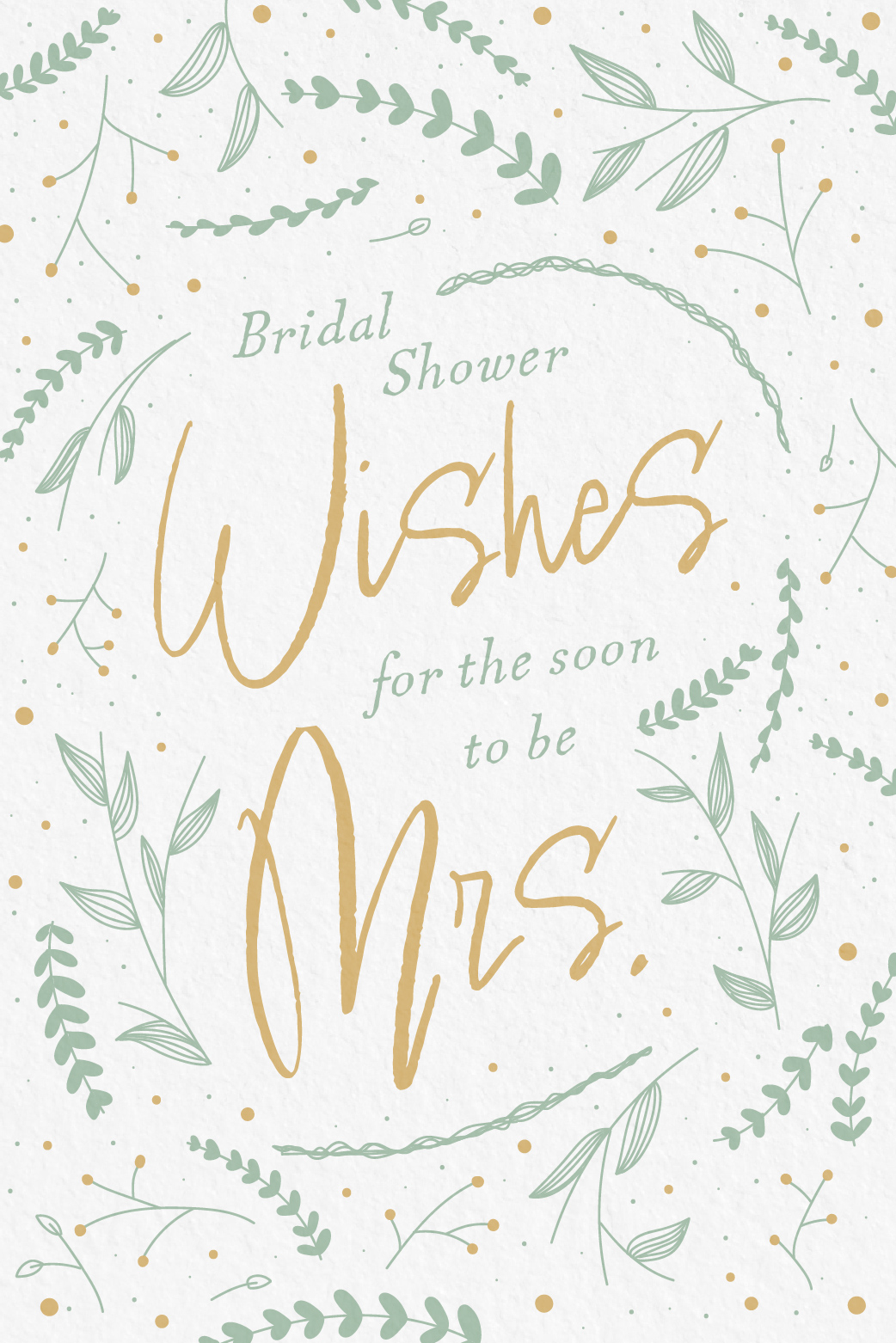 Bridal Shower Wishes ecard