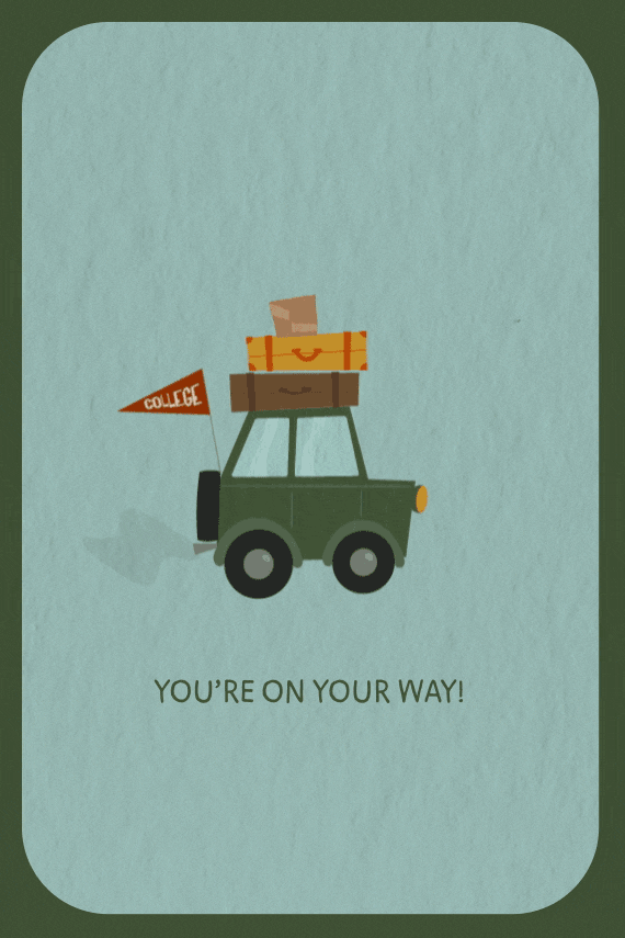 You're On Your Way! ecard