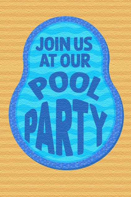 Join Us Pool Party ecard