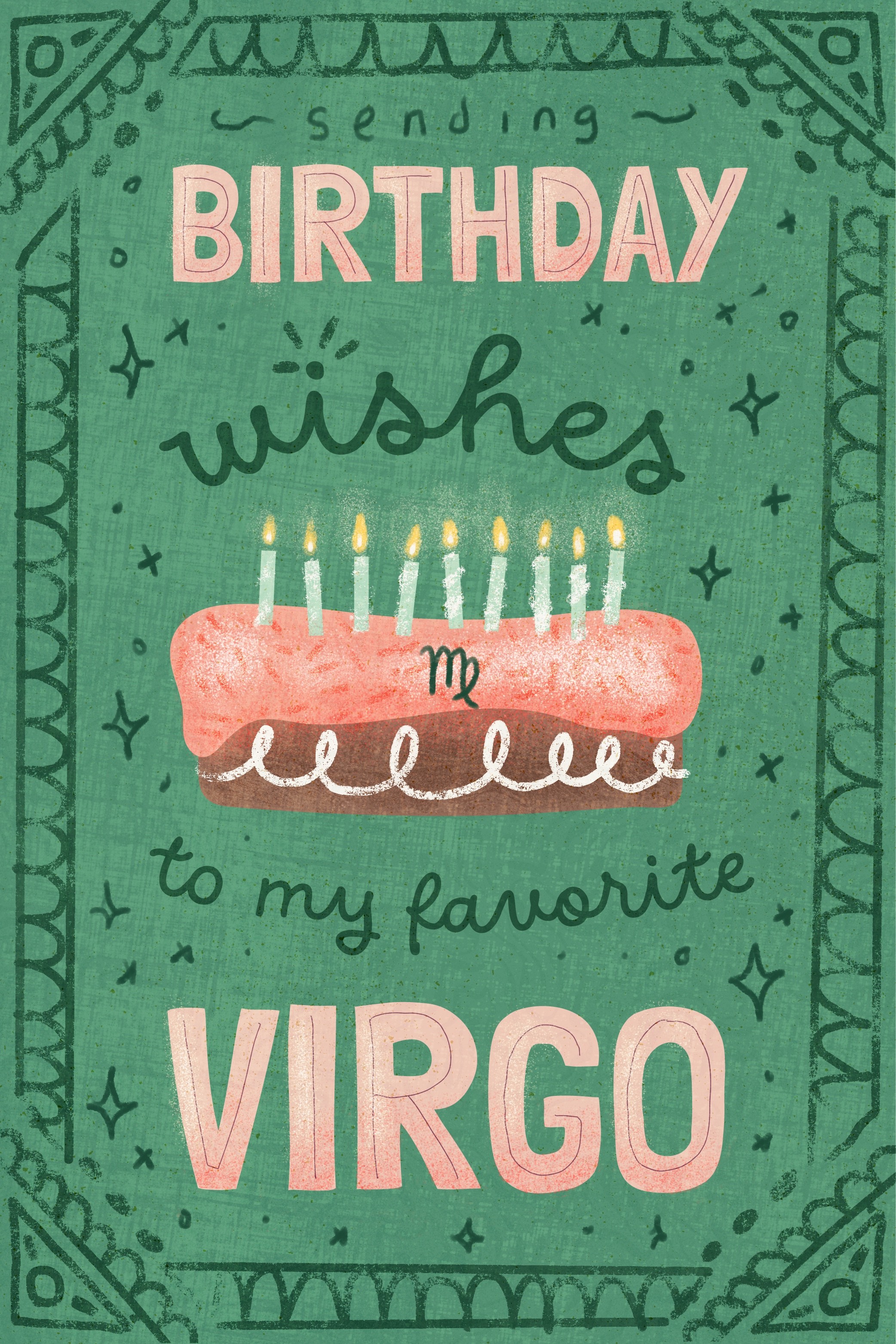 Birthday Wishes Virgo ecard