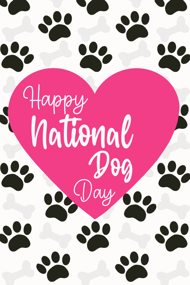 National Dog Day Paw Prints ecard