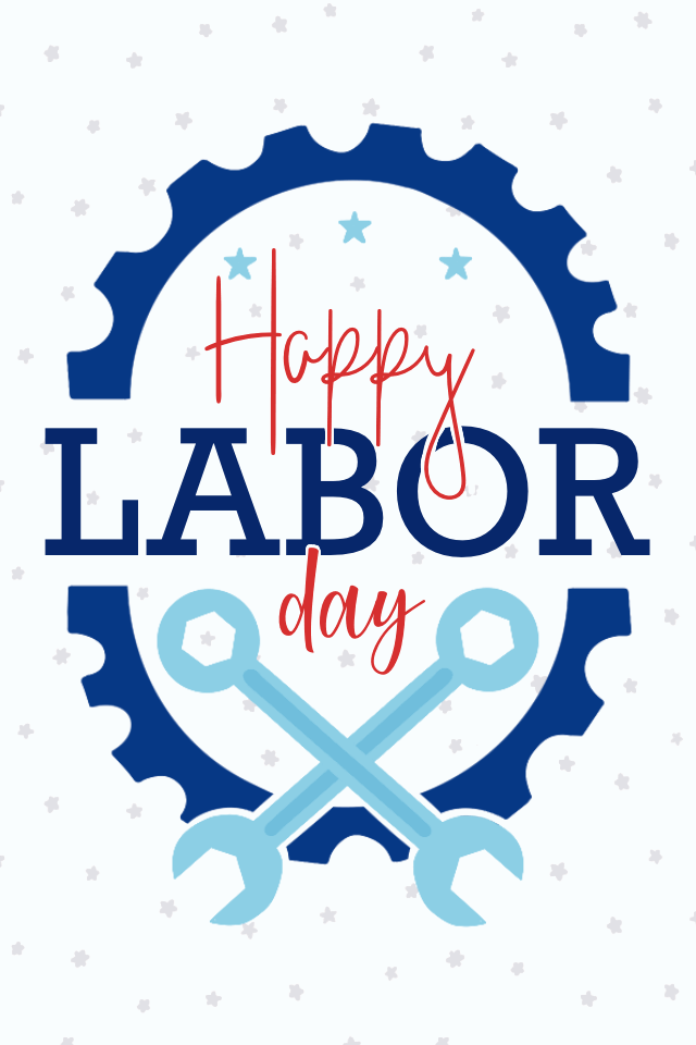 Happy Labor Day Wrenches ecard