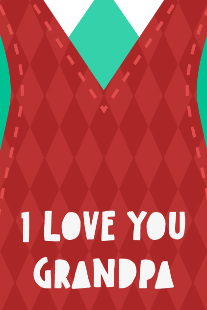 I Love You Grandpa Shirt ecard