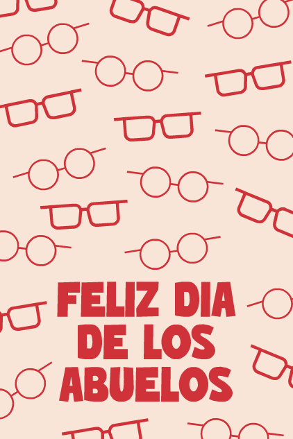 Glasses Grandparents Day Spanish ecard