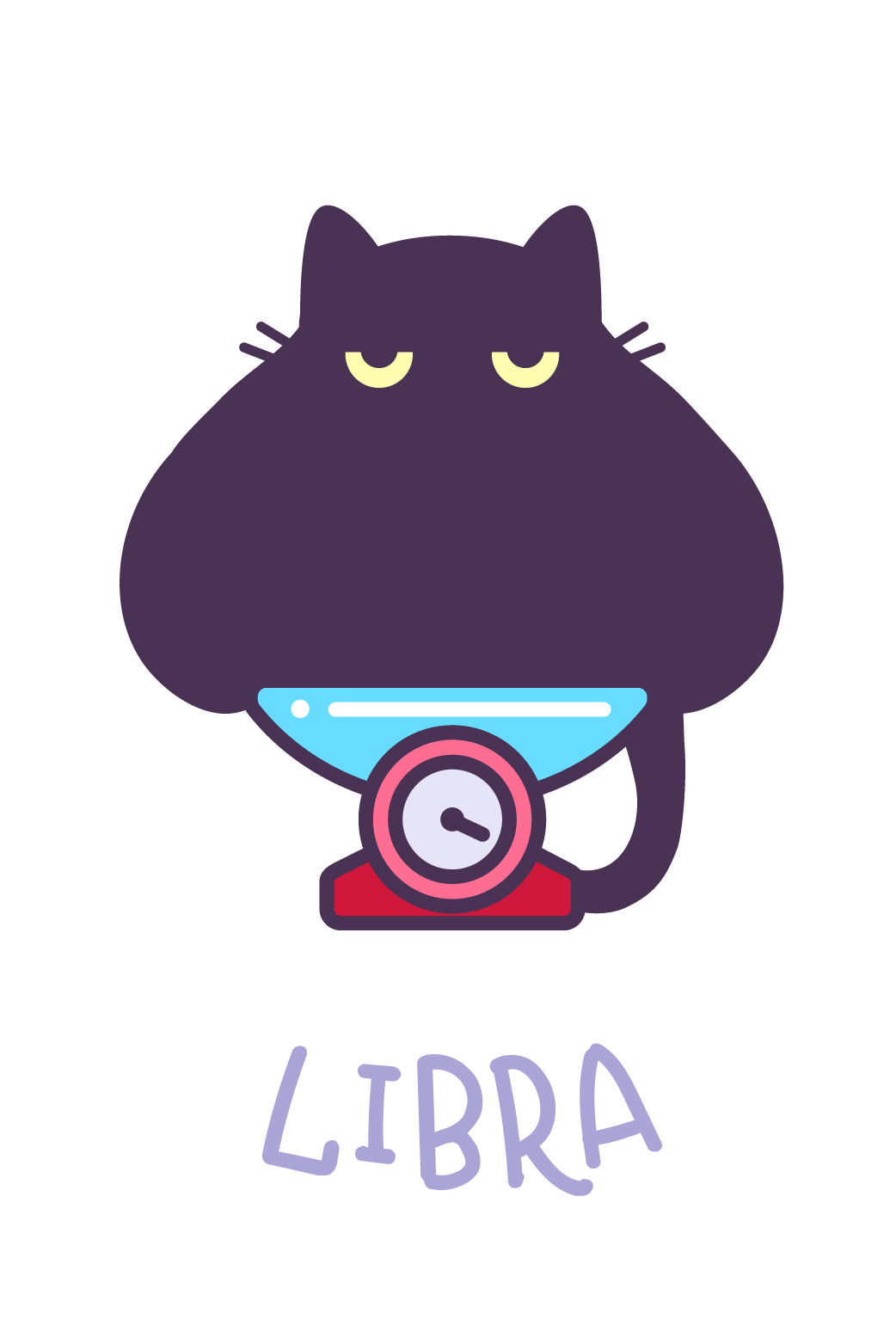 Libra Cat ecard