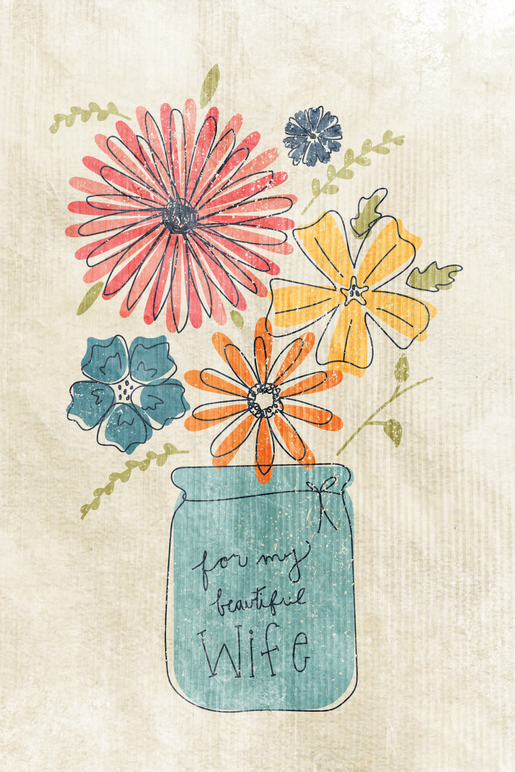 Flowers for Wife ecard