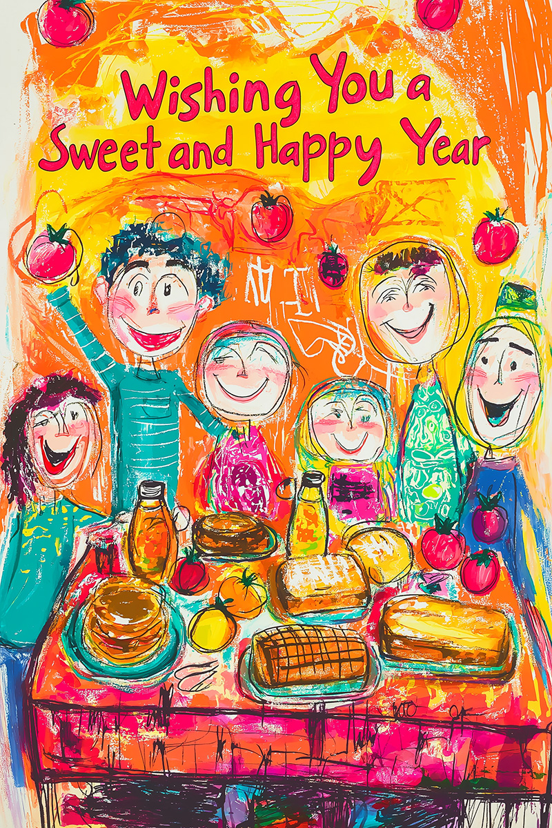 Rosh Hashanah Kids Drawing ecard