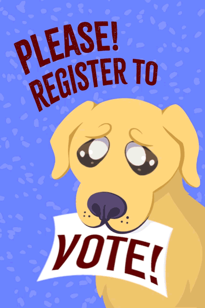 Please Register Dog ecard