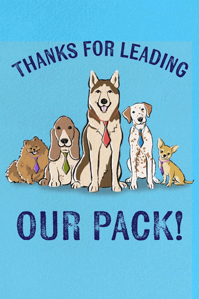 Leading Our Pack ecard