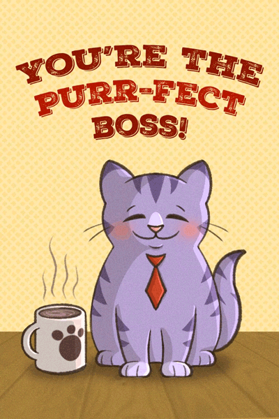 Purrfect Boss ecard