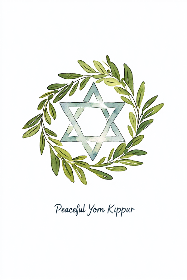 Peaceful Yom Kippur ecard