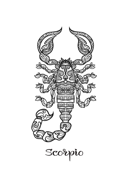 Scorpio Scorpion  ecard