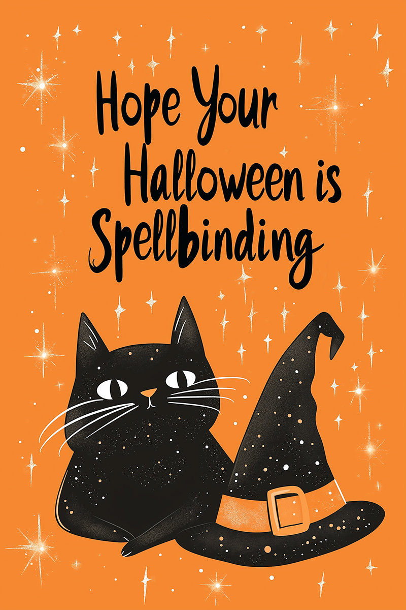 Spooky Halloween Cat ecard