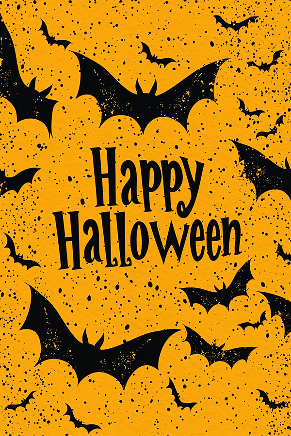 Halloween Bats Flying ecard