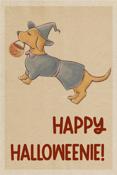 Halloweenie Dogs ecard