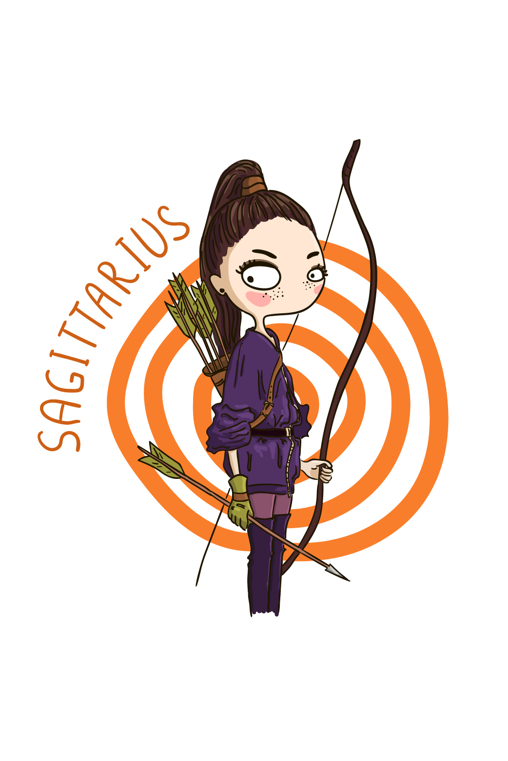 Bullseye Sagittarius  ecard
