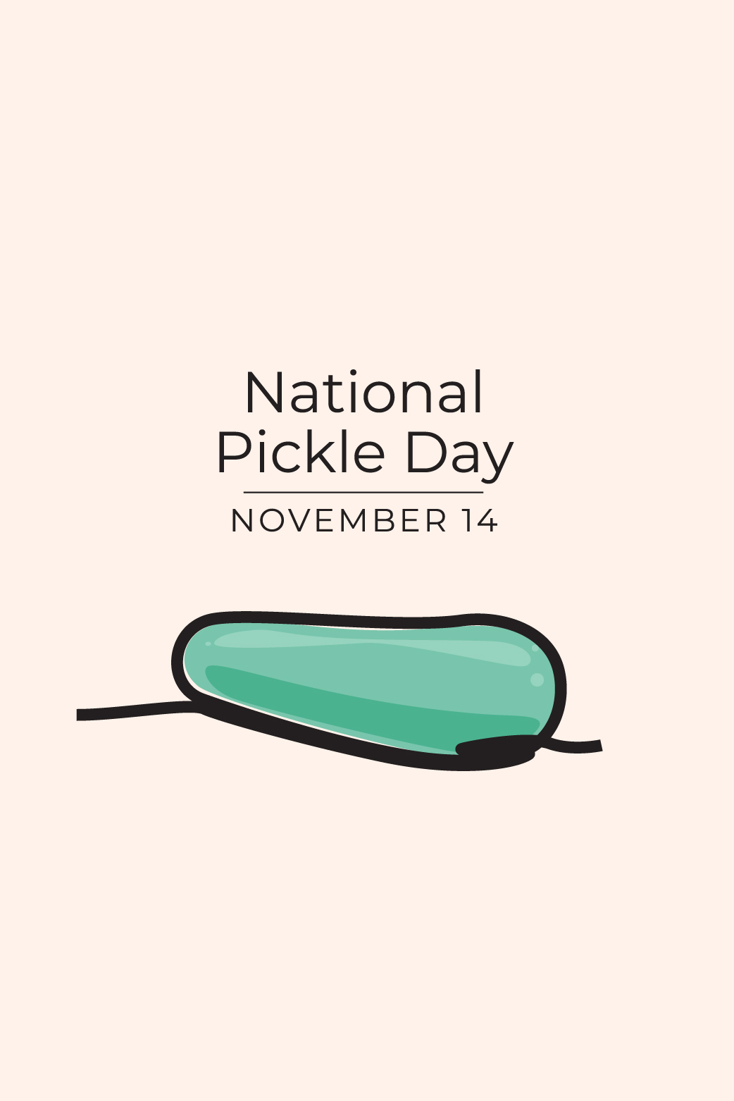 National Pickle Day Modern ecard