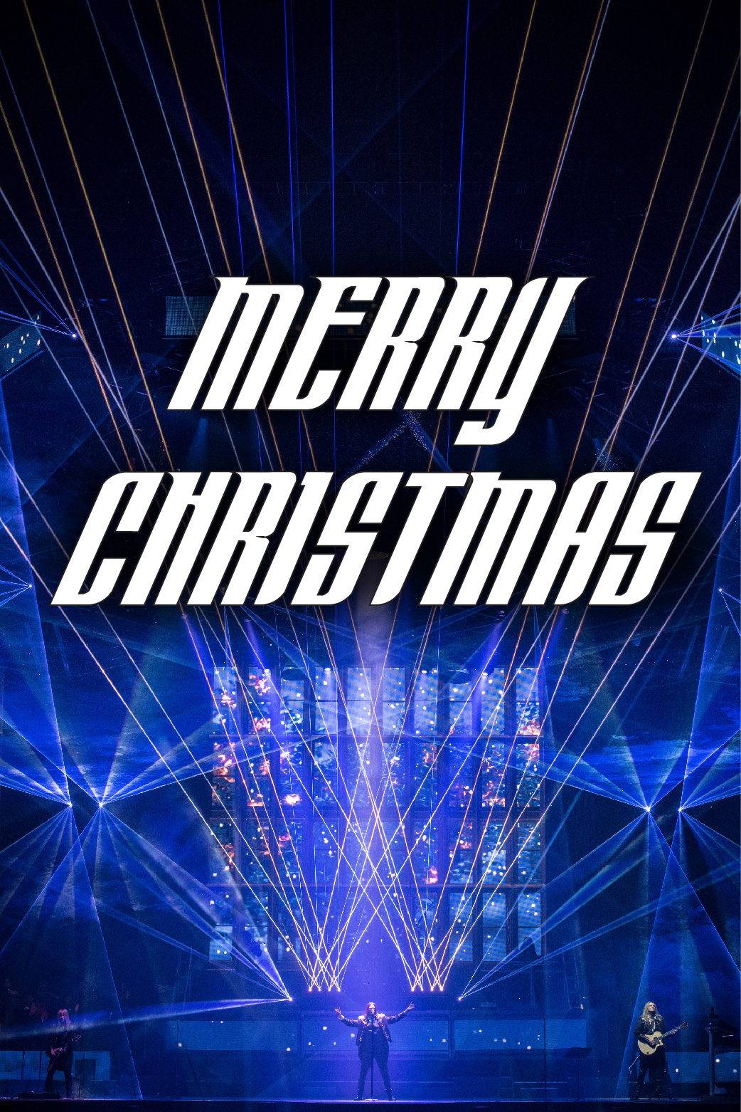 Merry Christmas Laser Show ecard
