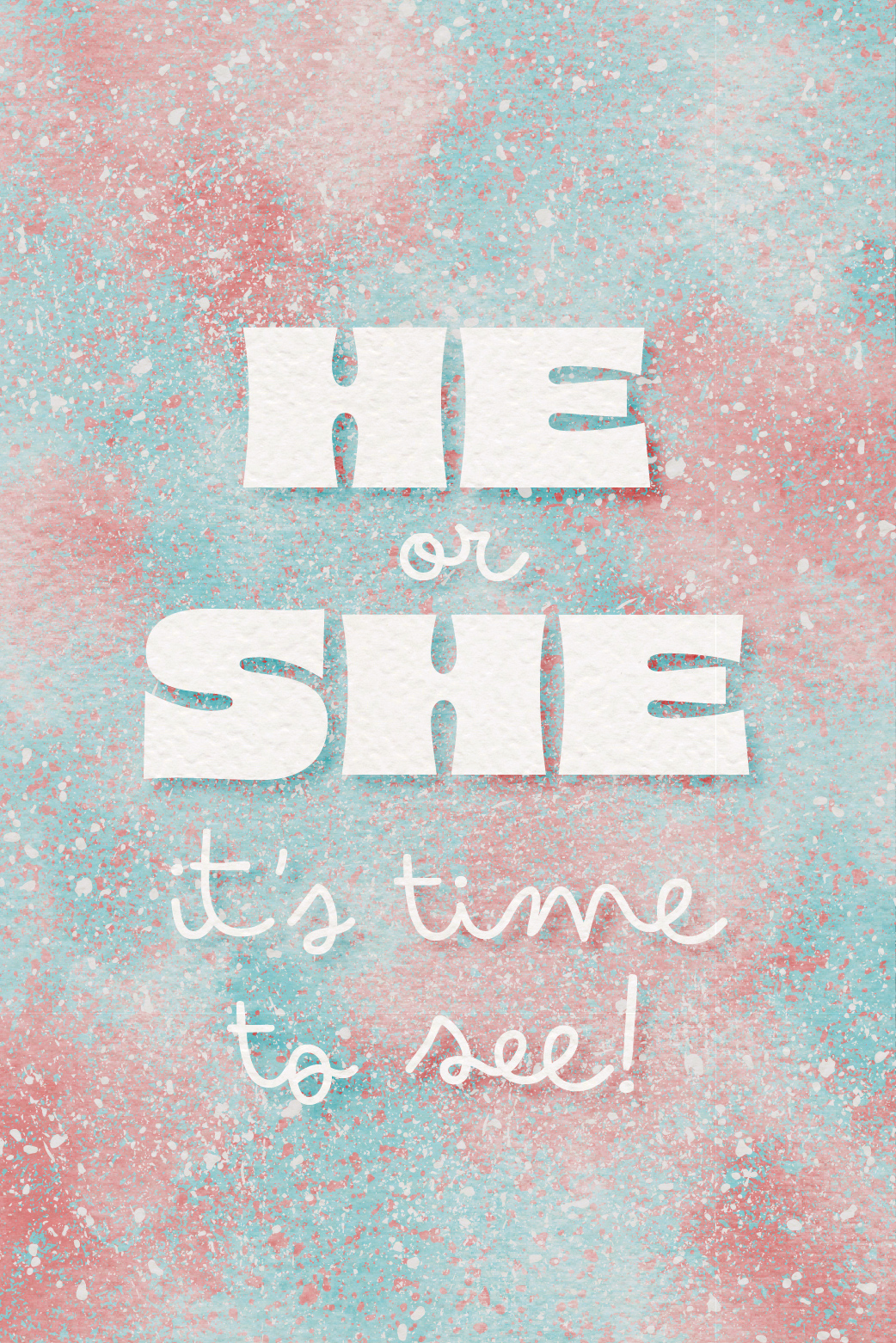He Or She Time To See ecard